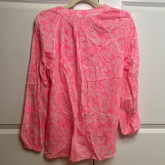 Lilly Pulitzer Pink Elsa Blouse Size Small - Picture 3 of 3